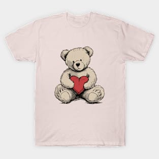 Cute Teddy Bear. Valentine's Day Gift T-Shirt